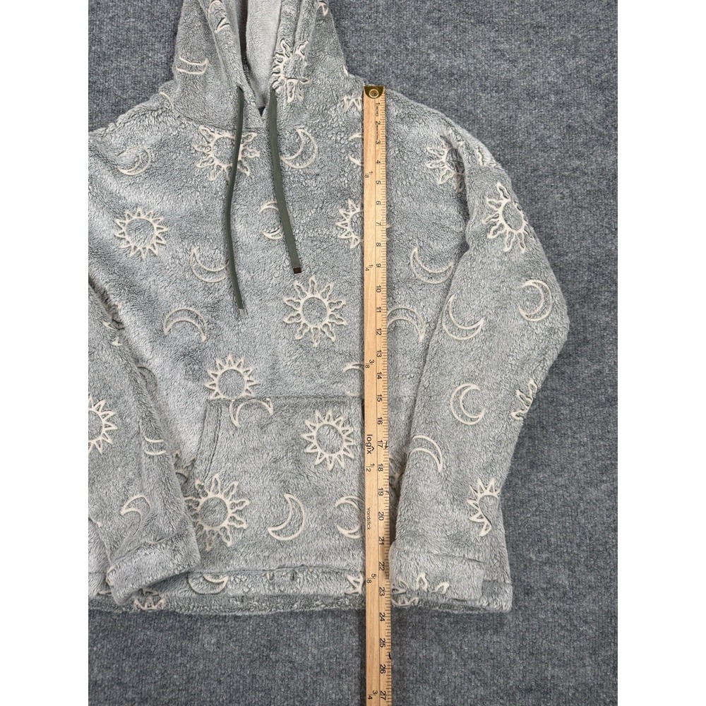Youth 11-13 Celestial Sun Moon Plush Pullover Mystic Boho Kawaii Witchy Starry - Picture 5 of 6